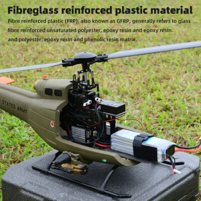 Roban RTF 470 Size UH-1D RC Helicopter Army Green GPS Auto Return