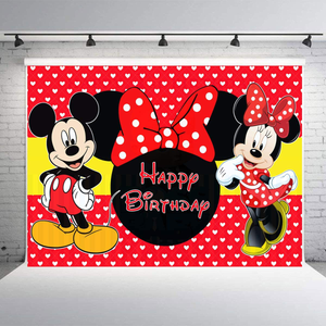 Telon De Fondo 7x5 Minnie Mouse Decoraciones Para Fiestas Cumpleanos Ninas 1 Ano Ebay