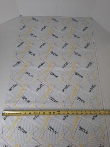 The Office Scrap Paper White 100% Cotton Fabric By The Half Yard Camelot Fabrics - Picture 3 of 4