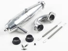 Silencer resonance pipe set three chamber sil Masterfix Kyosho IFW-120 by Mielke
