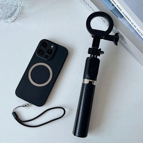 Universal Magnetic Phone Selfie Stick With Remote Control For Magsafe For IPhone - Zdjęcie 2 z 12