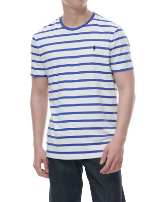 ★★POLO RALPH LAUREN★★ Custom Slim Fit Striped Jersey T-S Genuine Polo Ralph Lauren Custom Slim Fit Stripe Jersey T