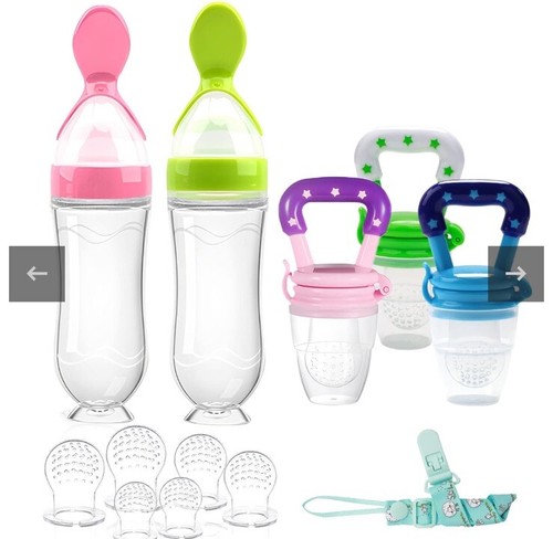 Futterautomat Baby Frisch Obst Futterautomat verschiedene Größen Silikon Schnuller - Bild 1 von 9