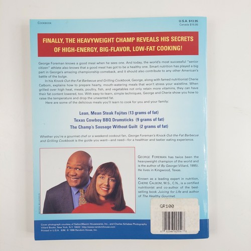 VTG 1996 George Foreman's Knock-Out-the-Fat Barbecue and Grilling Cookbook VGUC - Picture 2 of 11