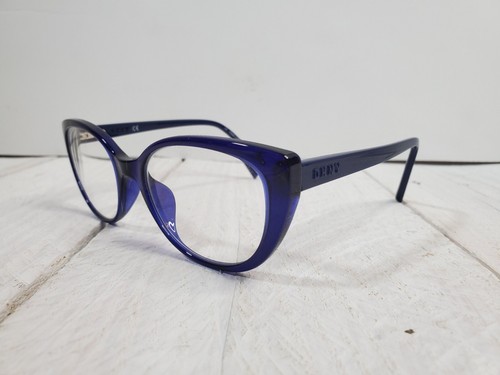 DKNY-DK5004 415 Cateye Vollrand Kunststoff Brille Dark Navy Blau Schwarz mit Etui - Bild 1 von 9