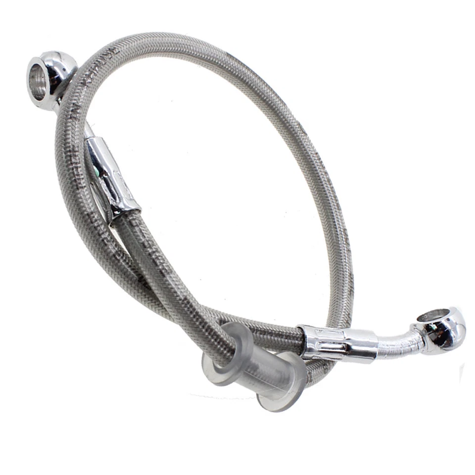 Manguera de aceite de freno hidráulico universal para motocicleta 39-200 cm extremos trenzados de tubería Foto 2 de 4