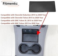 Center Console Storage Mat Insert For 15-2020 Chevy Tahoe Suburbangmc Yukon Xl