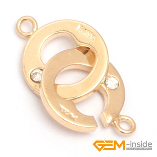 14K Gold Filled Yellow White Clasps Connectors Findings Jewelry Making Craf 1PCS - Foto 43 di 116