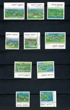 Canada #1050 - 1059, 34c Canadian Forts - 2  -- Complete Set of 10 with Selvage