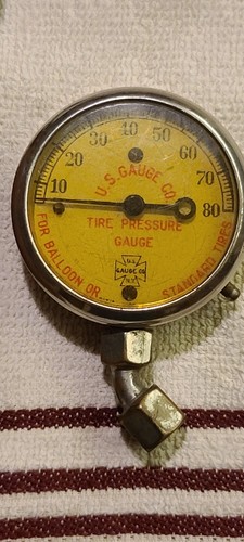 Vintage Antique U.S. Guage Co.  Auto Car Truck TIRE PRESSURE GUAGE  - Picture 2 of 4