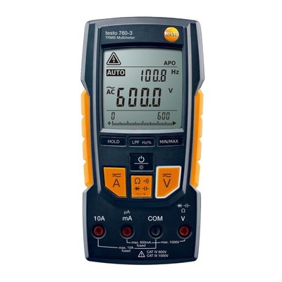 TESTO 760-3 DIGITAL MULTIMETER TRUE RMS 0.1mV to 1000V AC/DC AUTO DETECT TESTING