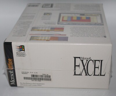 コンピュータ・IT Microsoft Excel Version 5.0 CD-ROM Microsoft Excel 5.0 - Software - Computing History