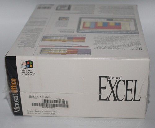 NEW Factory Sealed Microsoft Excel version 5.0 for Windows 3.1 90's Vintage NIB - Picture 7 of 10
