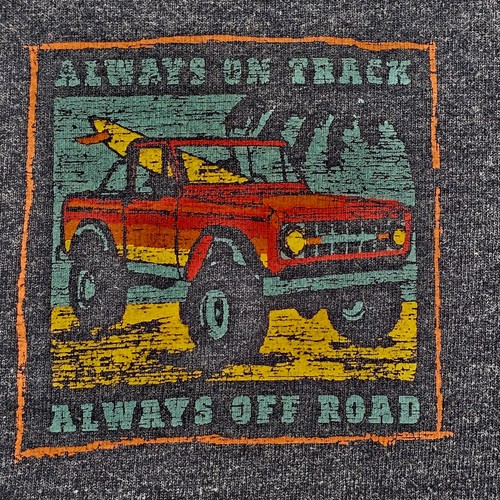 Always On Track Off Road GH Bass Gray Short Sleeve Cotton Blend T-Shirt Mens L - Picture 4 of 8
