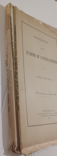 1867 Proceedings, Academy Of Natural Sciences, Philadelphia, 3 of 4 issues - Picture 2 of 9