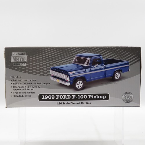 2014 Crown Premiums 1969 Ford F-100 Pickup Truck Lennox 1:24 Scale Diecast NIB - Picture 6 of 9