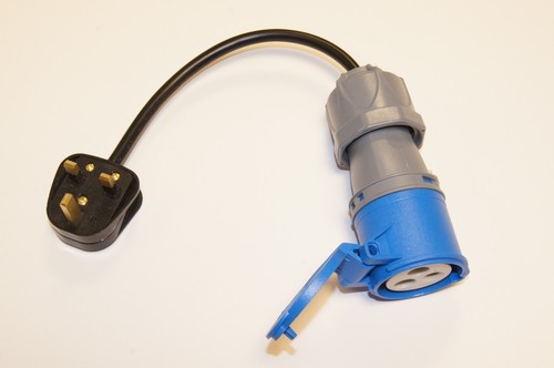 Elektrischer Anschluss Netz UK STECKER Adapter Konverter für Wohnwagen, Camping Generator - Bild 2 von 4