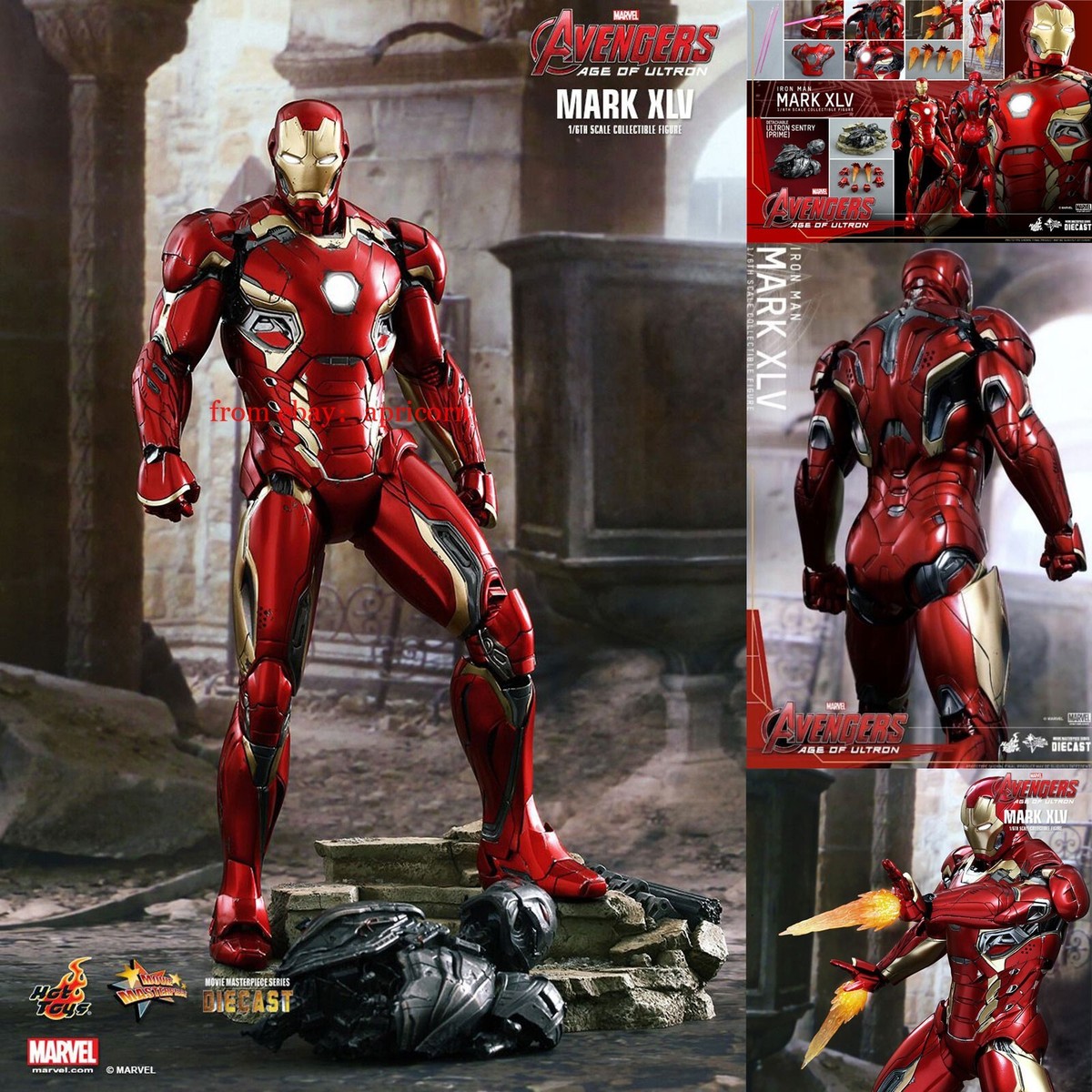 HotToys MMS300D11 MK45 Iron Man 1/6 Collectible Action Figure