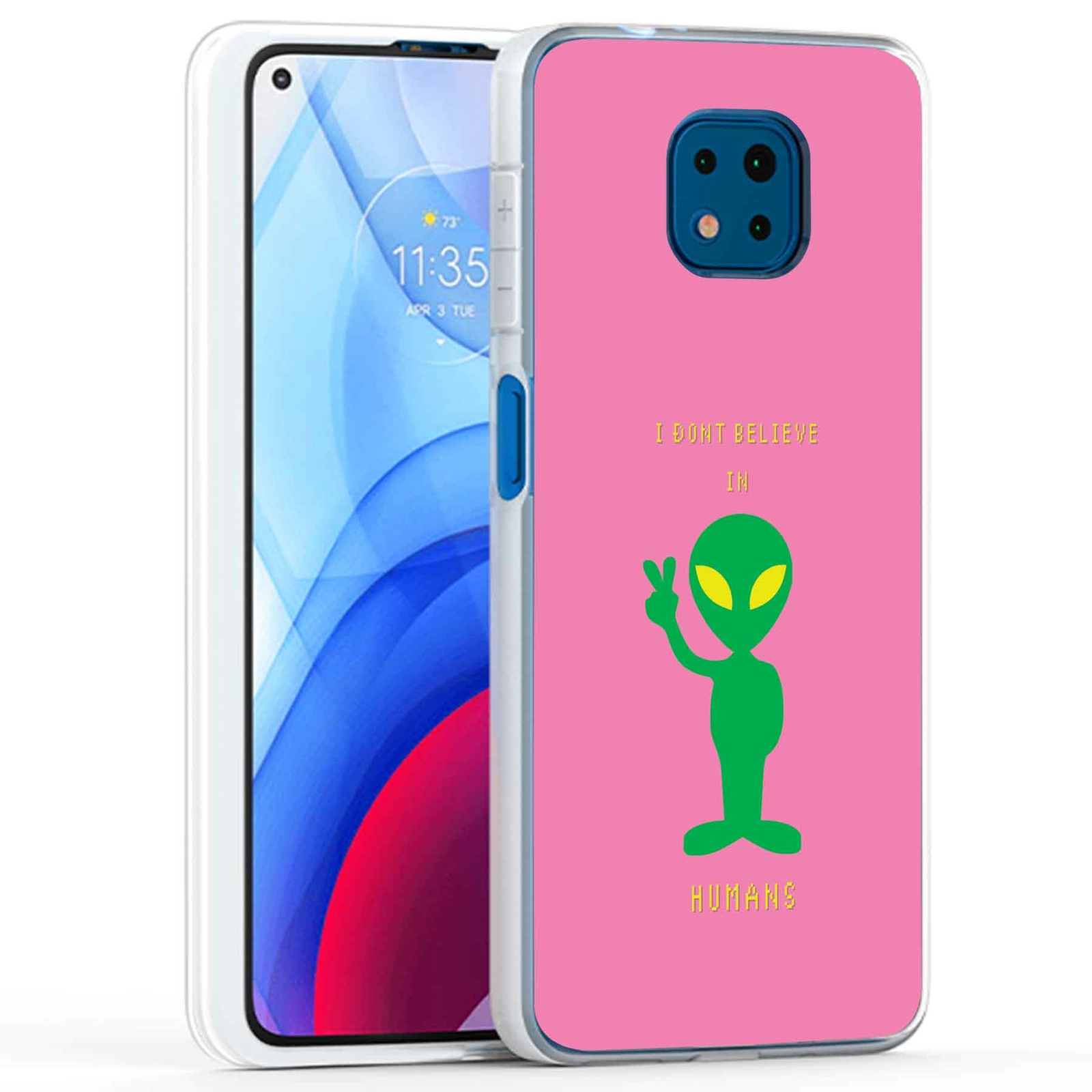 Phone Case Cover for Motorola Moto G Power 2021,Don't Believe Human Print, USA