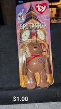 Ty McDonald  s Beanie Babies 1999 Britannia The Bear - Rare with 2 Tag Errors  