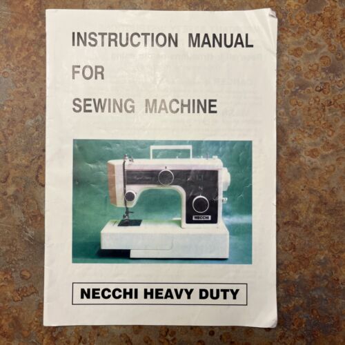 NECCHI MODEL 3205 Royal Series Sewing Machine Original Instruction Manual
