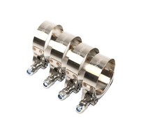 4pcs 42mm-49mm Stainless Steel T-bolt Clamp Turbo Intake Silicone Hose Clamps