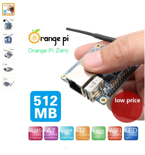Orange Pi Zero H2+ Quad Core Open-source 512MB development