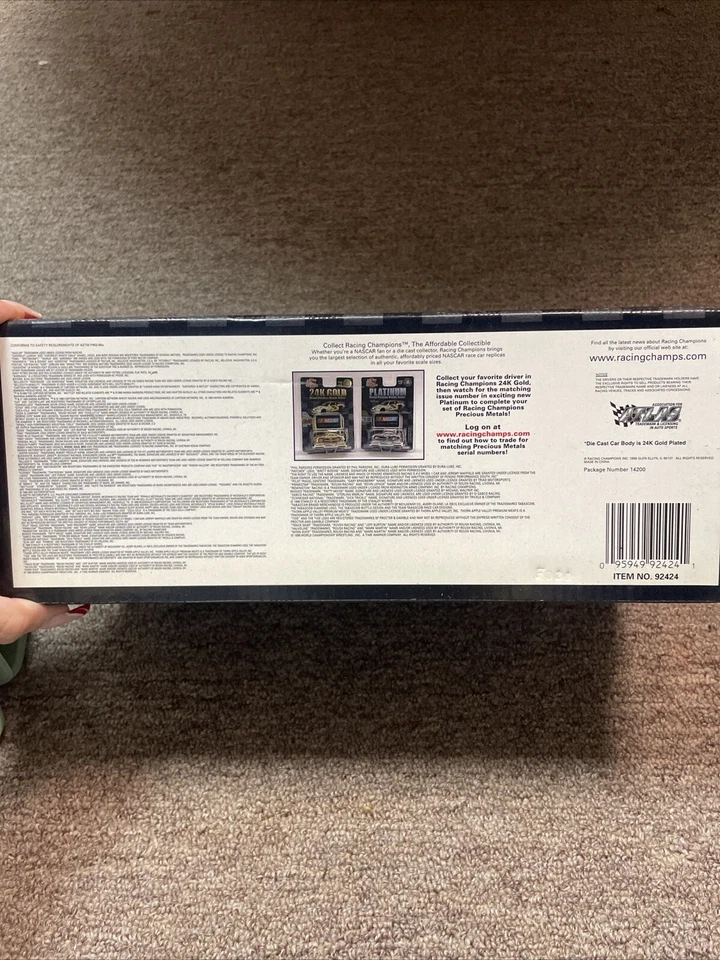 Ken Schrader 1/24 50 Aniversario 24K Oro Carreras Campeones Nascar FIRMADO Foto 4 de 4