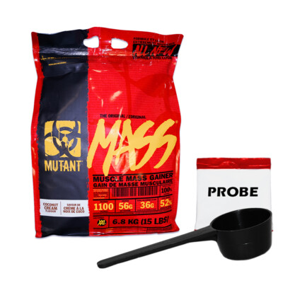 (10 EUR/kg) Mutant Mass 6800g Beutel Weight Gainer Kohlenhydrate + Bonus