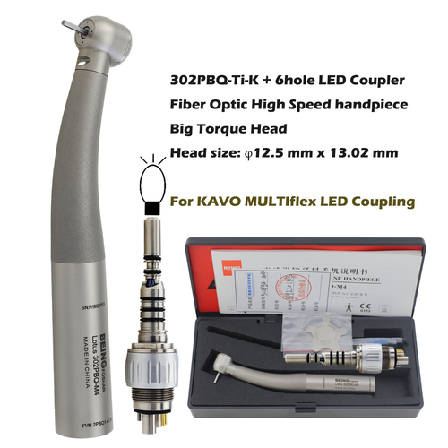 BEING Dental High Speed Handpiece Fiber Optic LED For KaVo MULTIflex NSK Sirona - Picture 124 of 331