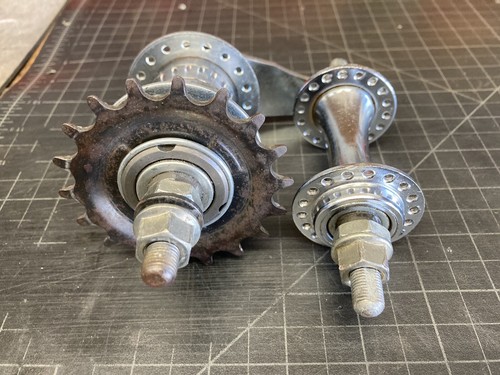 Coaster Brake Front Hub Set 36h Chrome Beach Cruiser Bendix Shimano Suntour - Picture 3 of 5