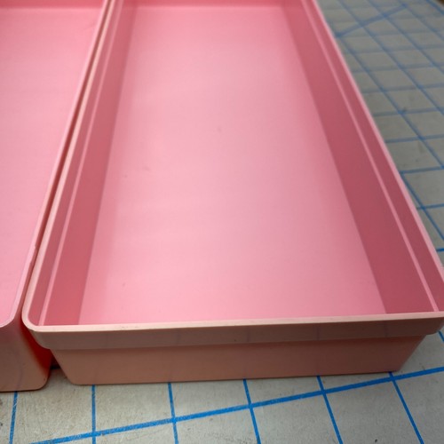 Vtg 1980's Pink Cassette Tape Case Organizer Holder Storage for 15 Tapes Mid Mod - Picture 11 of 23