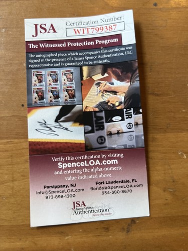 Brian A. Prince Jr Signed The Predator Mask JSA Witness COA - Imagen 7 de 8