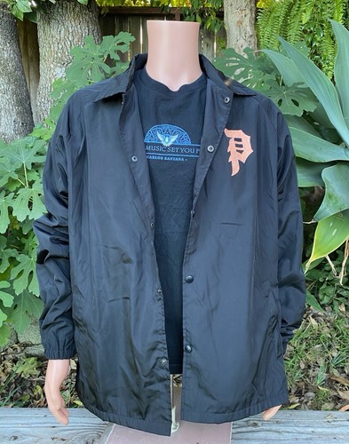 Primitive Skateboarding Naruto Shippuden Black Nylon Jacket Size Large Shonen - Picture 10 of 11
