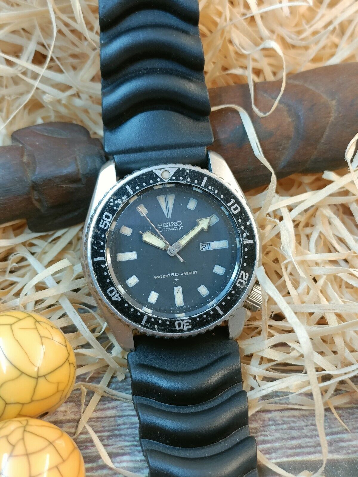 AUTHENTIC SEIKO SCUBA DIVER'S DATE ORIGINAL 4205-0152 AUTOMATIC RARE  VINTAGE | eBay