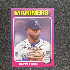 Devin Sweet RC 2024 Topps Heritage #242 Seattle Mariners