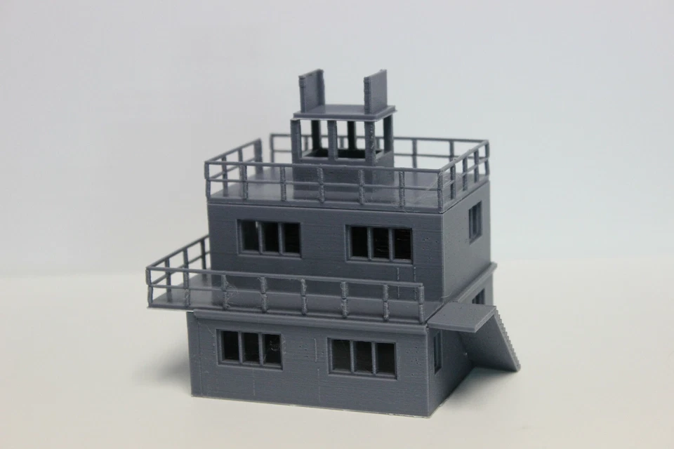 Torre de control aéreo RAF WWII impresa en 3D 1:144 1:100 1:87 1:72 1:48 Foto 4 de 4