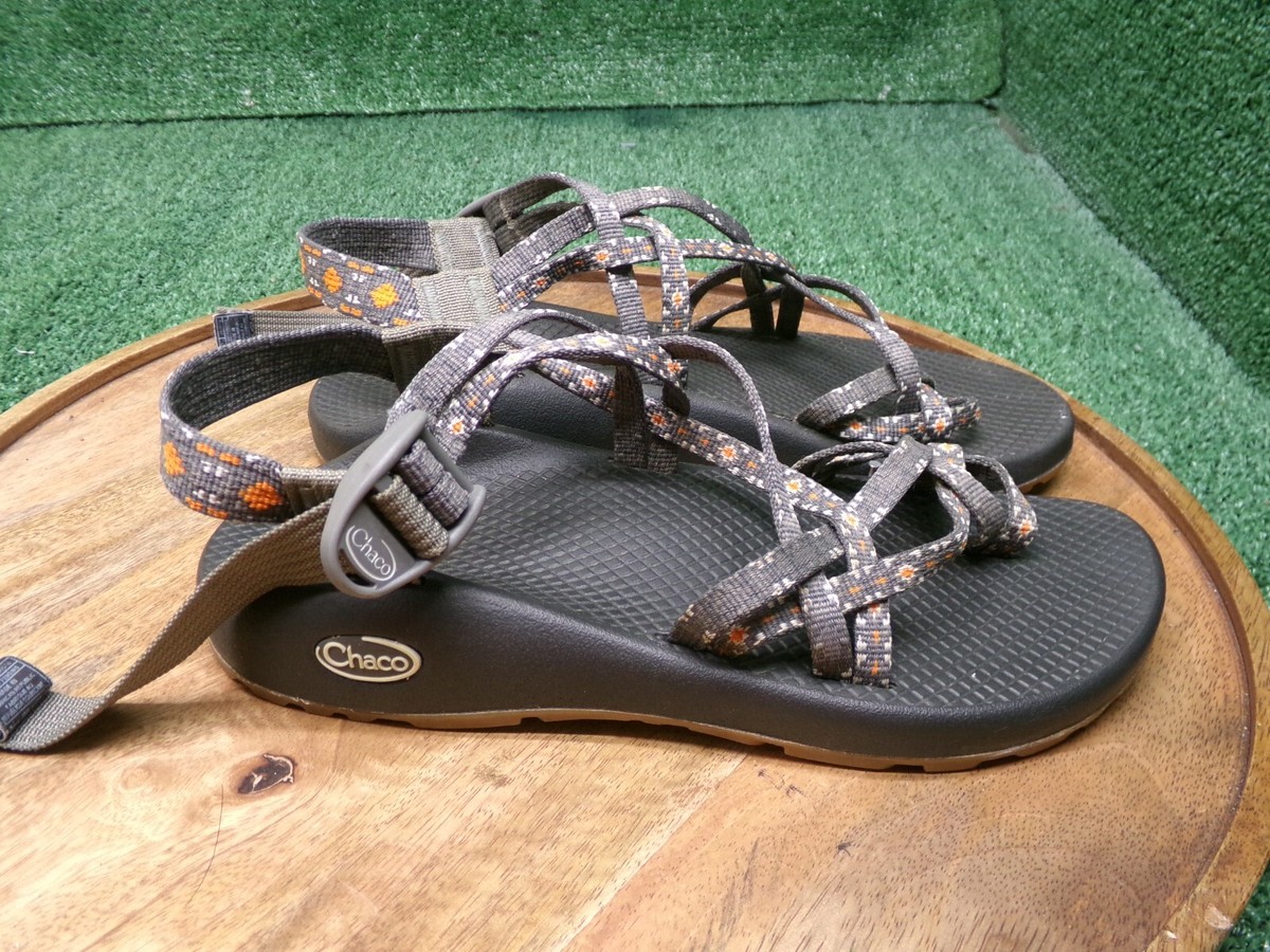 Chaco Womens ZX2 Classic Strappy Sandals J106578 Gray Orange