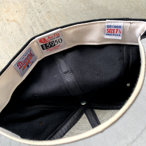 Vintage New Era Florida Marlins 59/50 Pro Model Size 7 3/8 Wool Made In USA - Picture 5 of 5