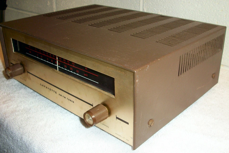 Sintonizador estéreo MPX radio AM-FM Lafayette LT-100 TUBO de colección Japón NECESITA FUNCIONAR Foto 4 de 4