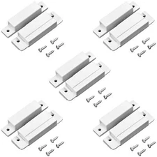 Wired Surface Mounted NC Magnetic Door Window Contact Sensor Alarm Switch 5 Pack