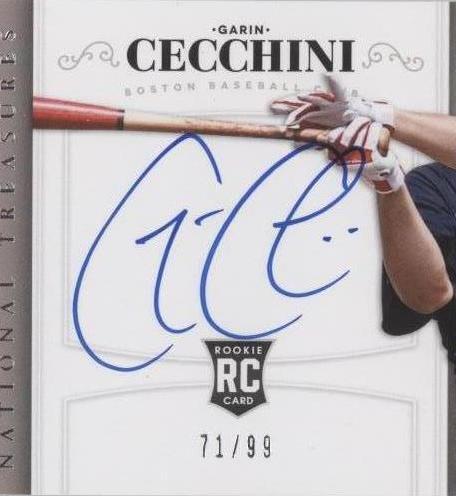 2014 Panini National Treasures - Garin Cecchini #203 - 1 of 1