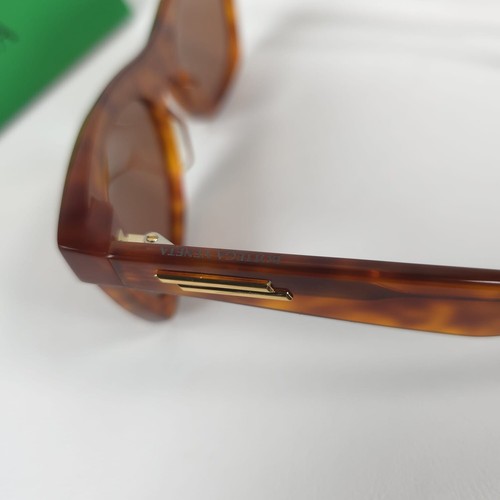 NWT BOTTEGA VENETA HAVANA-HAVANA BROWN SUNGLASSES JAPAN 🇯🇵 Made BV1061S UNISEX - Picture 7 of 20