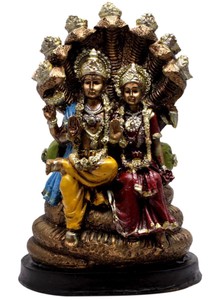 Figure of Vishnu Indian God of the Sun Bronzed Statue Hinduism India
