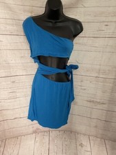 Fashion Nova Women's Blue Dress Size L Large