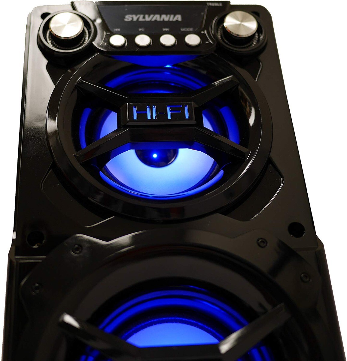 party speaker system bluetooth big led portable stereo light up tailgate loud