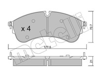 Metelli BremsbeläGe Bremsbelegsatz Vorne FüR VW Crafter Pritsche/Fahrgestell