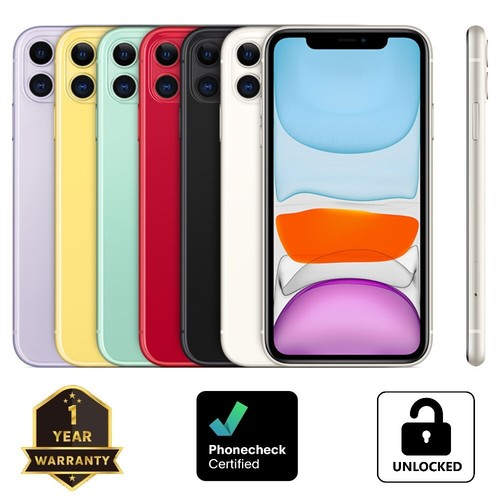 Apple iPhone 11 - 64GB | 128GB - A2111 (Unlocked CDMA + GSM) - Excellent