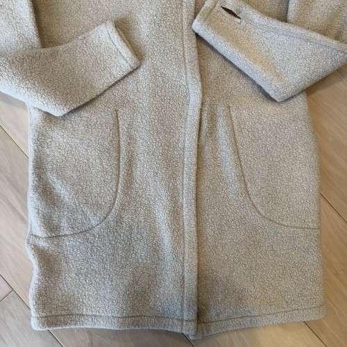 Lululemon Sincerely Sherpa Wrap Women's Small Beige Open Sweater Glam Athleisure - Picture 5 of 11