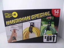 Wrap It Storage Straps 14-Piece Combo Pack Heavy Duty & Super Stretch NIB